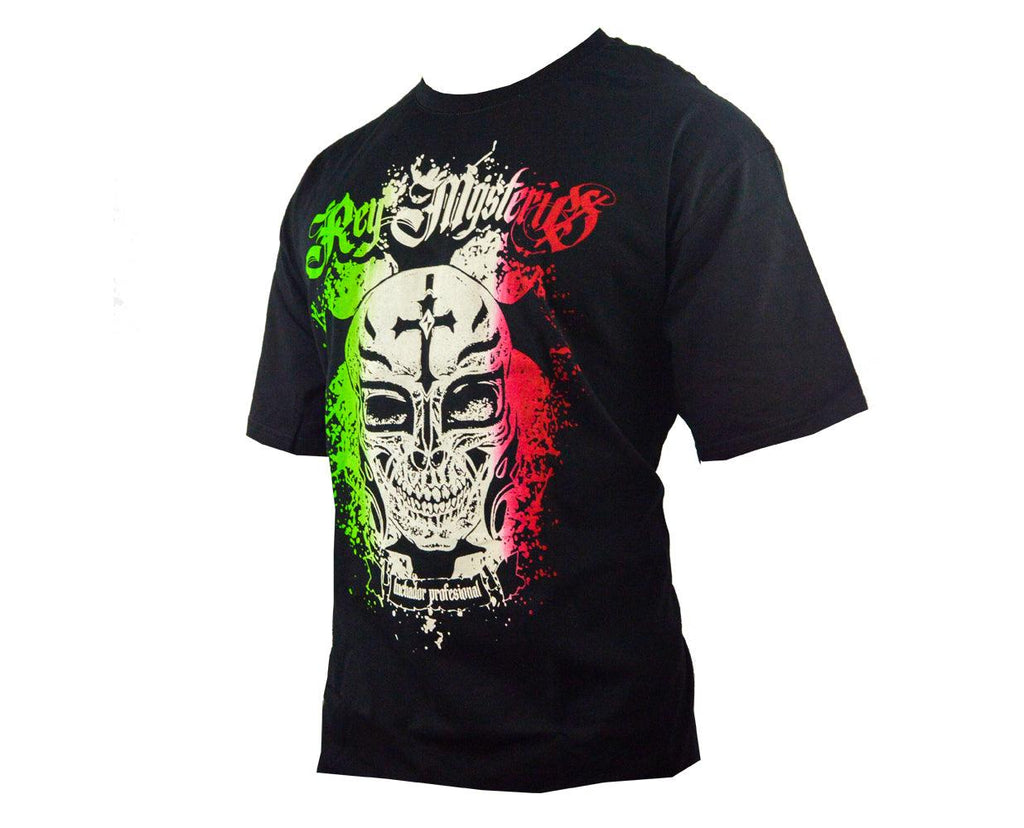 Rey Misterio Lucha Libre T shirt Short Sleeve Round Neck - Mr. MaskMan - Wrestling Mask - Lucha Libre Mask - Luchador Mask