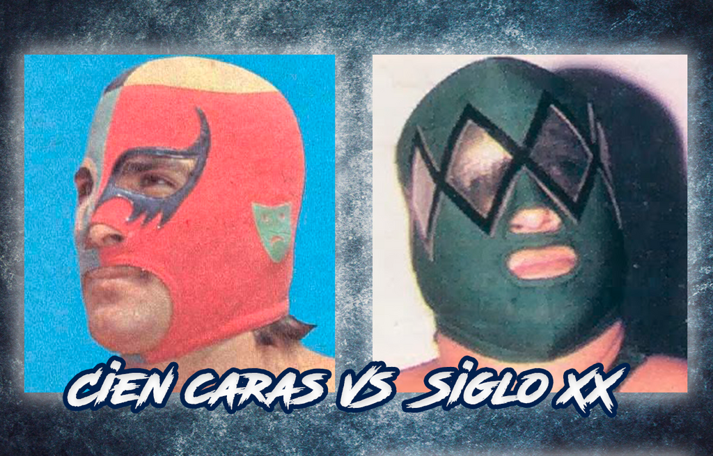Left the arena in arms and lost a mask!. Cien Caras vs Siglo XX