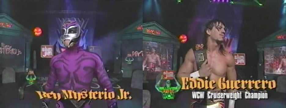 Title vs. Mask: The Unforgettable Halloween Havoc 1997 Showdown. Mysterio Vs Guerrero