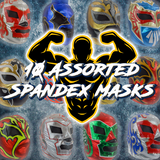 10 Spandex Masks Assorted Pack