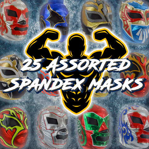 25 Spandex Masks Assorted Pack