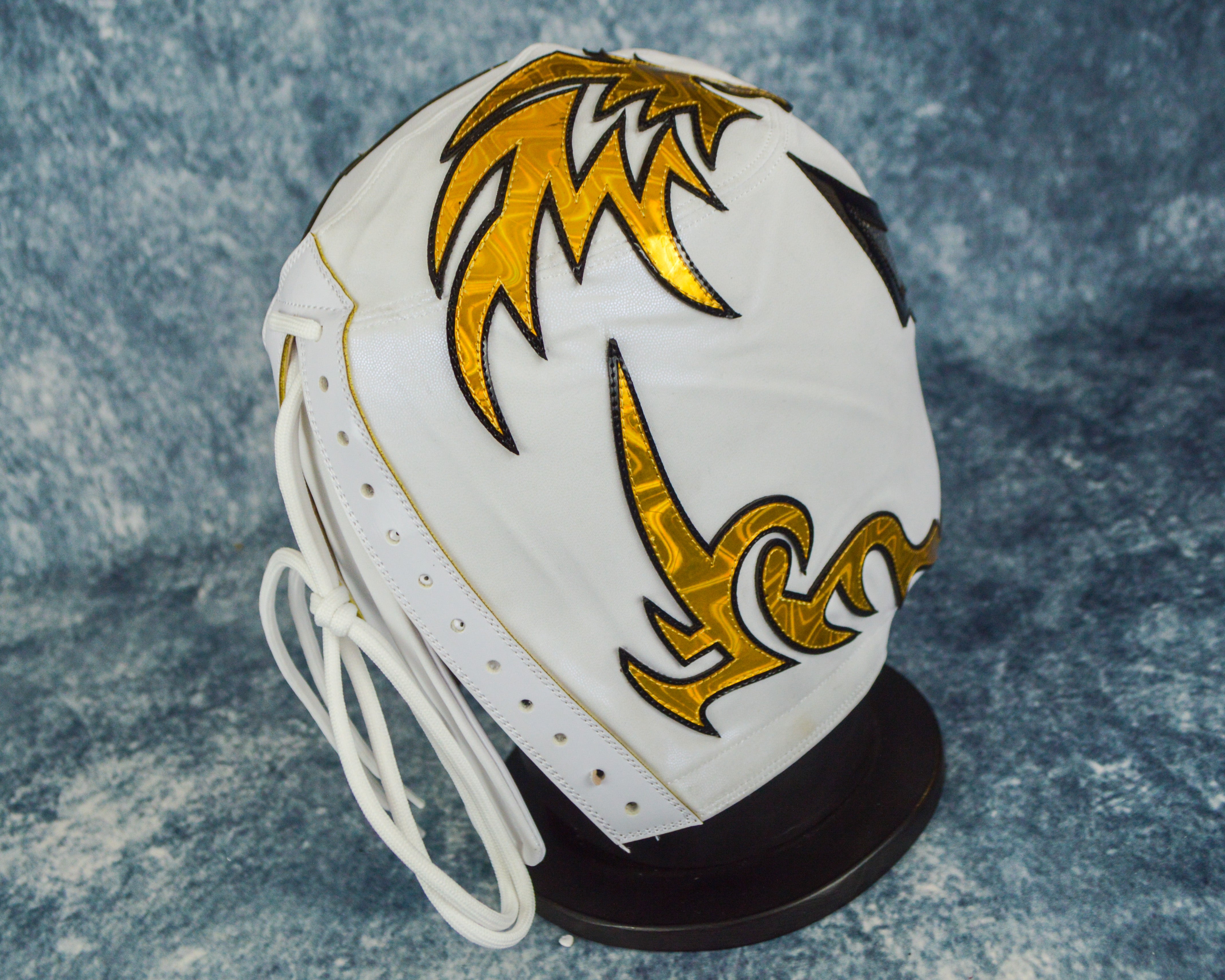 White Ninja Luchador Mask Professional Wrestling Mask Embroidered ...