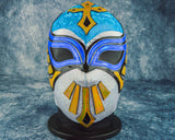 Caristico Gold Aqua Semipro Wrestling Luchador Mask