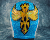 Caristico Gold Aqua Semipro Wrestling Luchador Mask