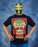 El Guapo Masks Lucha Libre T shirt Short Sleeve Round Neck