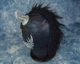 Rey black Horns Semipro Wrestling Luchador Mask