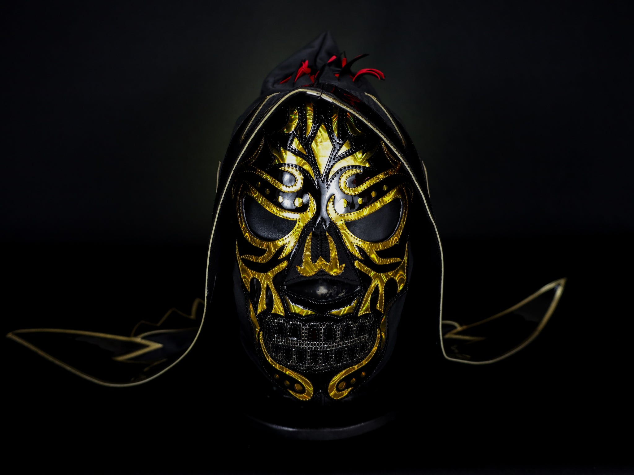 Parka Negra Professional Lucha Libre Mask Handmade | 3-5 Day