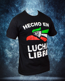 Made in Mexico / Hecho en Mexico Lucha Libre T shirt Short Sleeve Round Neck