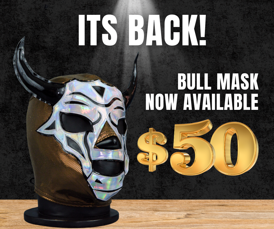 Bull Semipro Mexican Wrestling Mask Handmade | 3-5 Day Shipping ...