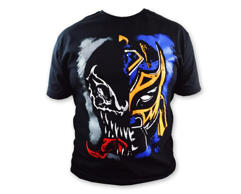 A137 Volador/Venom Lucha Libre T shirt Short Sleeve Round Neck - Mr. MaskMan - Wrestling Mask - Lucha Libre Mask - Luchador Mask - Mexican Wrestler