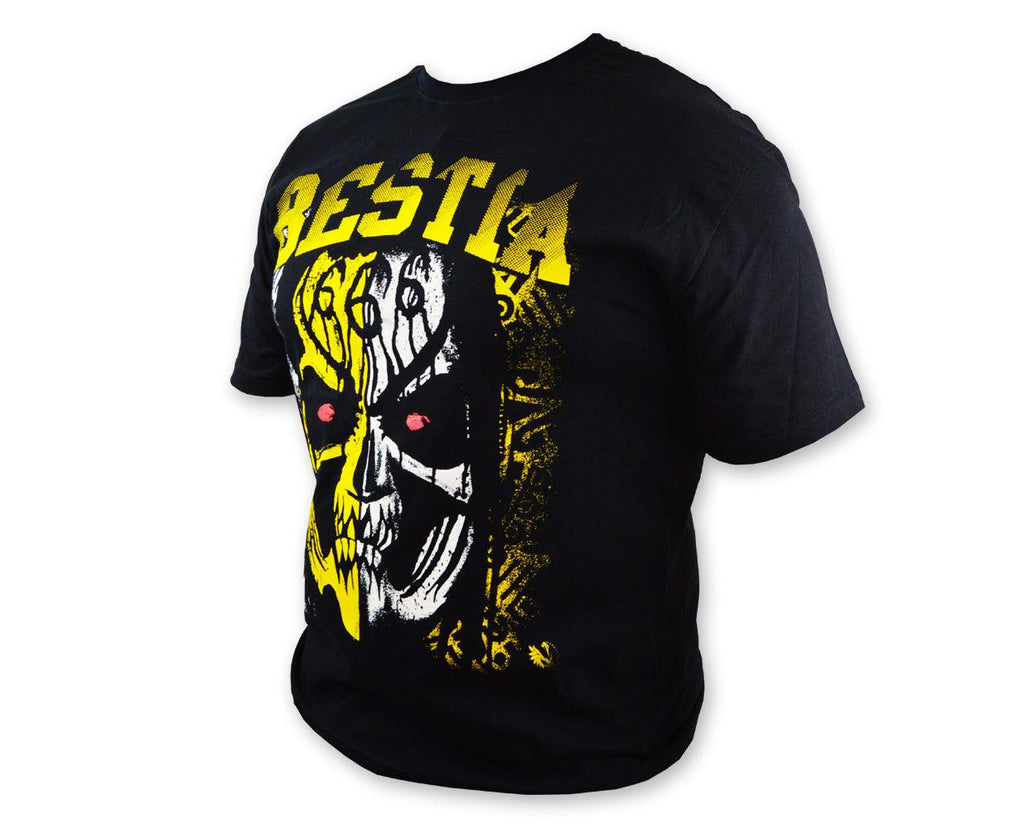 A146 Bestia Lucha Libre T shirt Short Sleeve Round Neck - Mr. MaskMan - Wrestling Mask - Lucha Libre Mask - Luchador Mask - Mexican Wrestler
