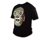 A337 Santo Lucha Libre T shirt Short Sleeve Round Neck - Mr. MaskMan - Wrestling Mask - Luchador Mask - Mexican Wrestler