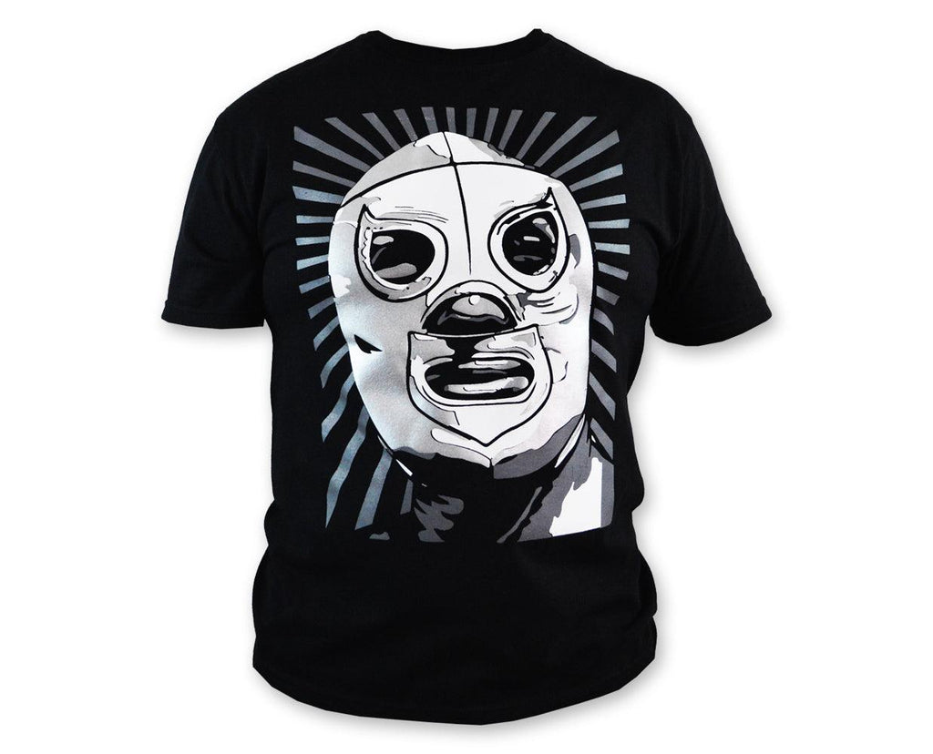 A255 Santo Lucha Libre T shirt Short Sleeve Round Neck - Mr. MaskMan - Wrestling Mask - Lucha Libre Mask - Luchador Mask - Mexican Wrestler