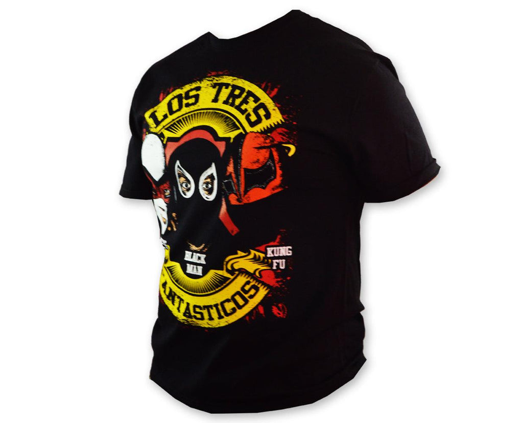 A196 Fantasticos Lucha Libre T shirt Short Sleeve Round Neck - Mr. MaskMan - Wrestling Mask - Luchador Mask - Mexican Wrestler