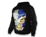 S154 Saint/Blue Luchador Lucha Libre Adult Hoodie - Mr. MaskMan - Wrestling Mask - Lucha Libre Mask - Luchador Mask