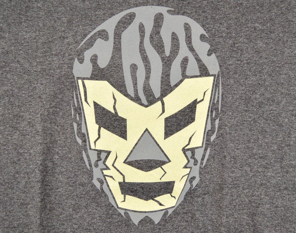 WAGNER GRAY  Lucha Libre T shirt Short Sleeve Round Neck - Mr. MaskMan - Wrestling Mask - Lucha Libre Mask - Luchador Mask - Mexican Wrestler