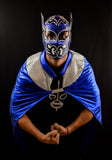 CAPE ADULT BLUE MEXICAN WRESTLING LUCHA LIBRE LUCHADOR HALLOWEEN COSTUME - Mr. MaskMan - Wrestling Mask - Luchador Mask - Mexican Wrestler