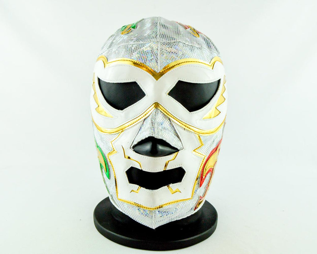 Silver King Tri Semipro Mexican Wrestling Lucha Libre Mask Luchador Halloween Costume - Mr. MaskMan - Wrestling Mask - Lucha Libre Mask - Luchador Mask