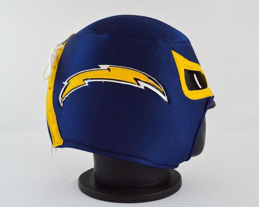 UNOFFICIAL NFL SAN DIEGO CHARGERS FOAM Mexican Wrestling Lucha Libre Luchador Mask - Mr. MaskMan - Wrestling Mask - Lucha Libre Mask - Luchador Mask